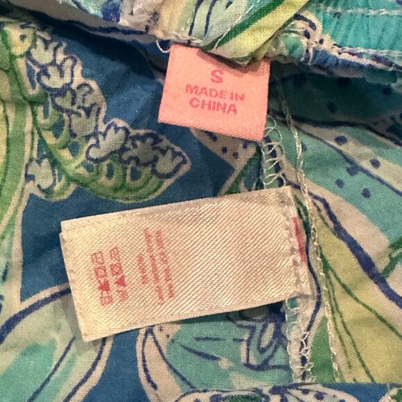 Lilly Pulitzer S Georgia May Tall Me Palazzo Pants Blue Preppy Resort Blue Sea - Picture 2 of 12